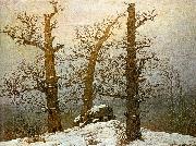 Hunengrab im Schnee Caspar David Friedrich